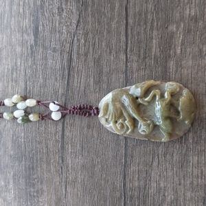 Hand carved "jadeite" necklace bought in China